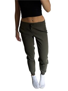 Lululemon On the Fly Jogger | Dark Green Olive Color | Woman’s Size 2
